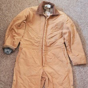 Vintage WALLS Blizzard Pruf Insulated COVERALLS Size X-LARGE SHORT (46)